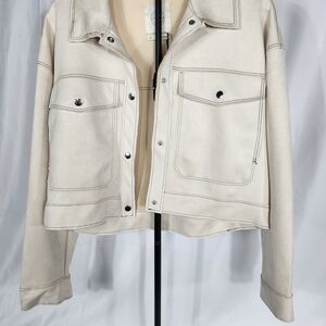 Stoosh Women's Cream Jean Jacket